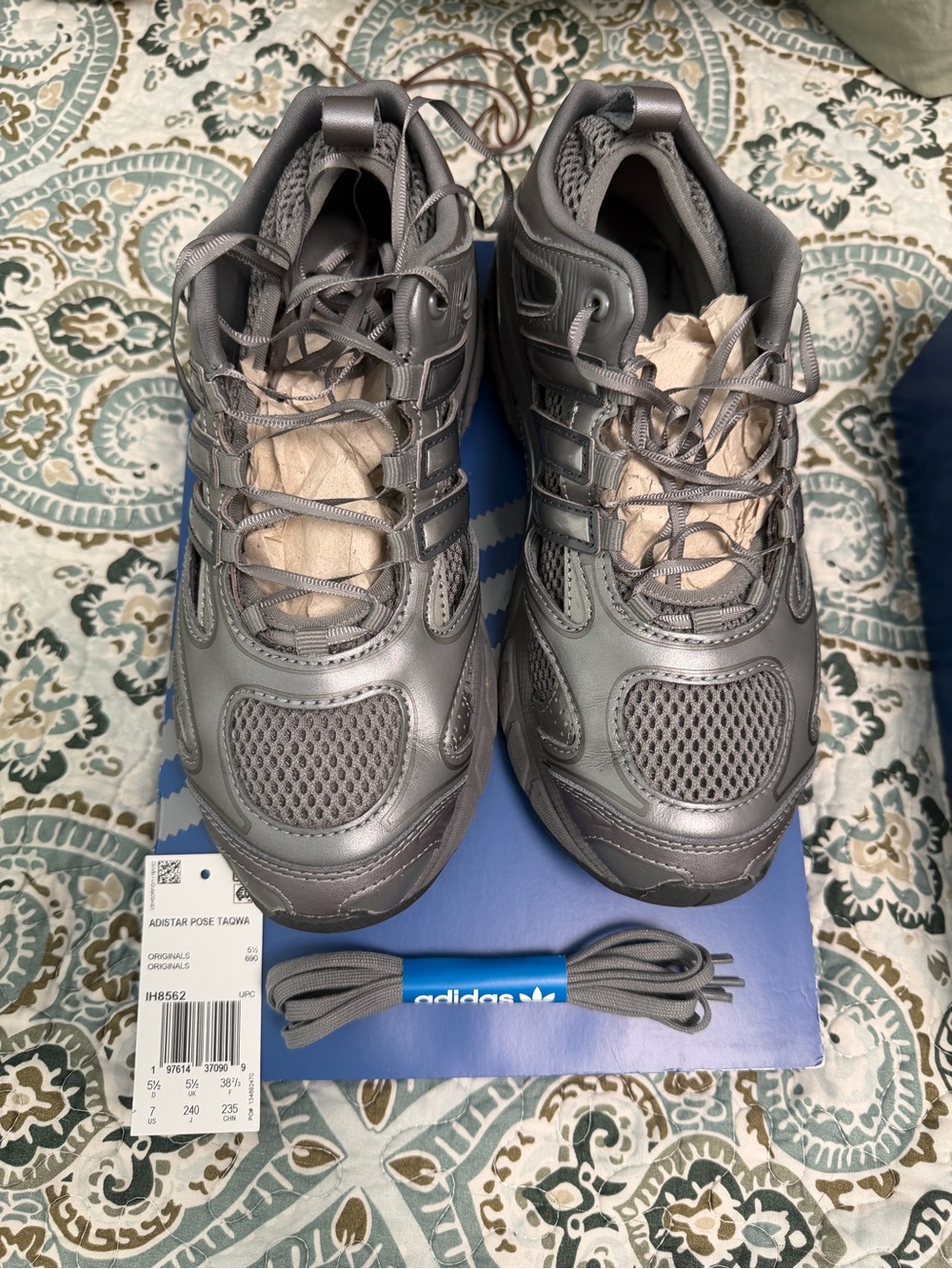 Adidas x Taqwa Bint Ali Adistar Pose 'Iron Metallic' Sneaker